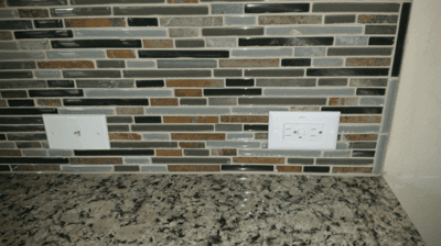 Ethernet Port and Electrical Outlet Installation Photo